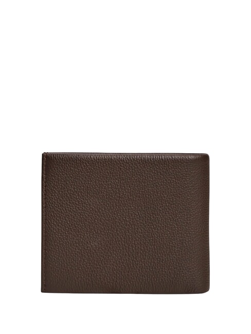 TH CORP Cartera de cuero Marr&oacute;n - Carteras Hombre