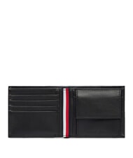 TOMMY HILFIGER TH CORP Cartera de cuero negro - Carteras Hombre - 2