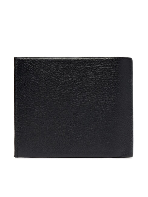 TH CORP Cartera de cuero negro - Carteras Hombre