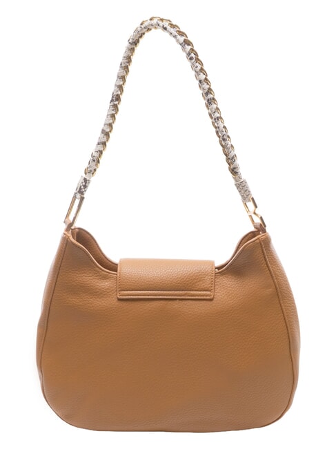 RACHEL Bolso de hombro tipo hobo con solapa. almendra - Bolsos Mujer