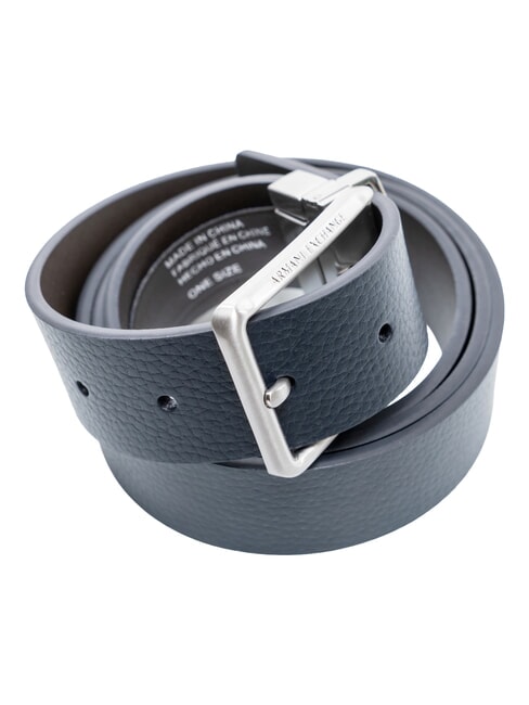 ESSENTIAL Cintur&oacute;n de cuero reversible azul marino oscuro/halc&oacute;n - Cinturones
