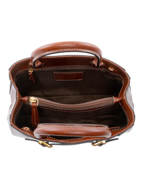 GAIA Bolso de mano con correa para el hombro. BROWN - Bolsos Mujer