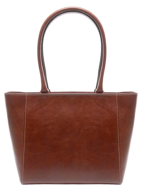 GAIA Bolsa de compras de cuero BROWN - Bolsos Mujer