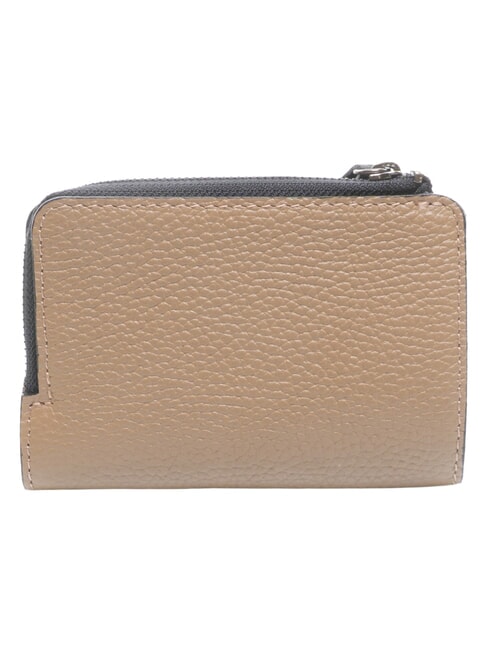 GMONEY57 Cartera de piel con cremallera capuchino - Carteras Mujer