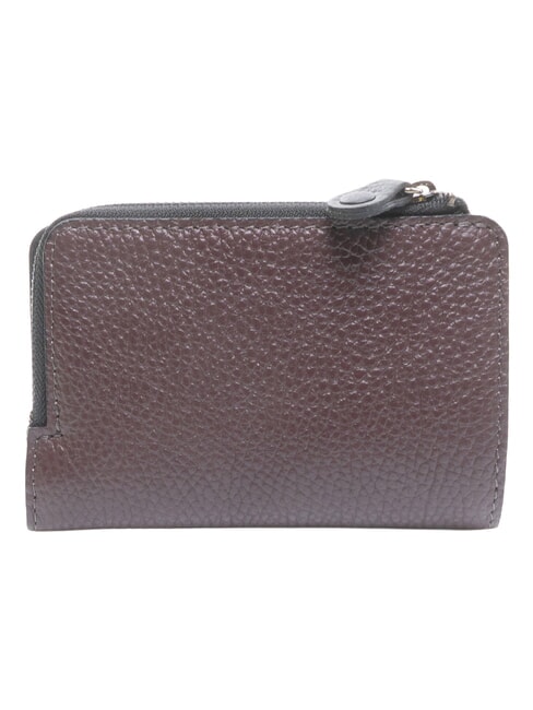 GMONEY57 Cartera de piel con cremallera moca - Carteras Mujer