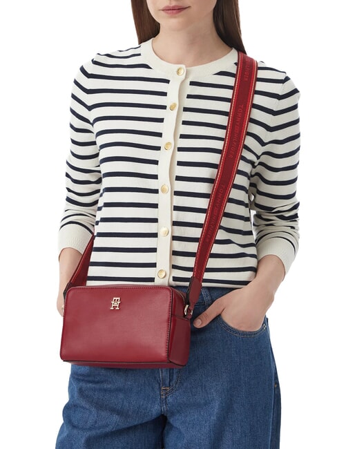 TH JOY Minibolso con correa para el hombro y logo rojo oto&ntilde;al - Bolsos Mujer