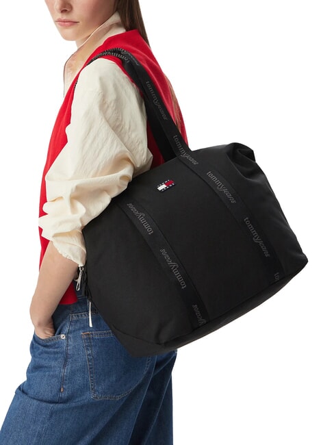 TJW ESS DAILY Bolso de hombro maxi negro - Bolsos Mujer