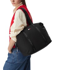 TOMMY HILFIGER TJW ESS DAILY Bolso de hombro maxi negro - Bolsos Mujer - 2