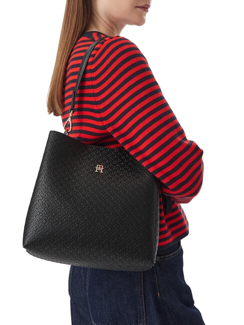 TH ICON Bolso de hombro negro - Bolsos Mujer