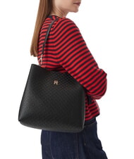 TOMMY HILFIGER TH ICON Bolso de hombro negro - Bolsos Mujer - 2