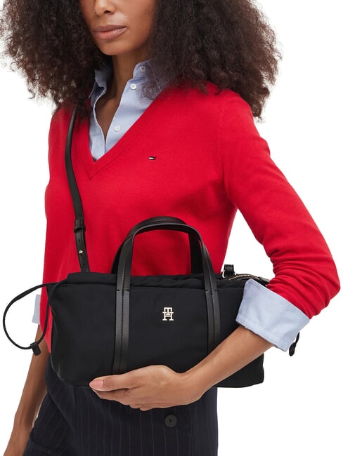 TH SOFT NYLON Bolso de mano con correa para el hombro. negro - Bolsos Mujer
