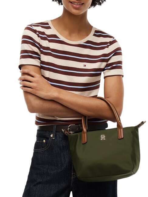 POPETTE Bolso de mano con bandolera aceituna oscura - Bolsos Mujer