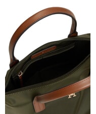 TOMMY HILFIGER POPETTE Bolso de mano con bandolera aceituna oscura - Bolsos Mujer - 4