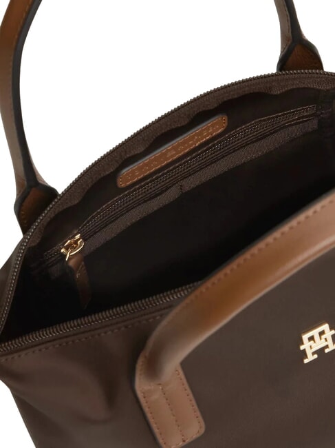 POPETTE Bolso de mano con bandolera fondant marr&oacute;n - Bolsos Mujer