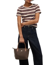 TOMMY HILFIGER POPETTE Bolso de mano con bandolera fondant marr&oacute;n - Bolsos Mujer - 4