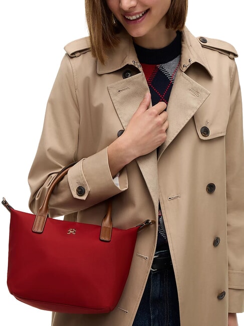 POPETTE Bolso de mano con bandolera rojo oto&ntilde;al - Bolsos Mujer