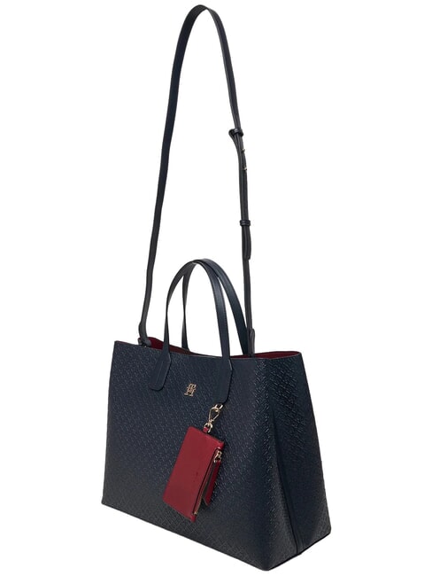 TH ICON Bolso de mano con correa para el hombro. espacio azul - Bolsos Mujer