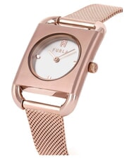 FURLA ARCO SQUARE Reloj de moda blanco y rosa - Relojes - 2