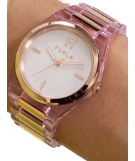 FURLA TEMPO MINI Reloj de moda blanco y rosa - Relojes - 5