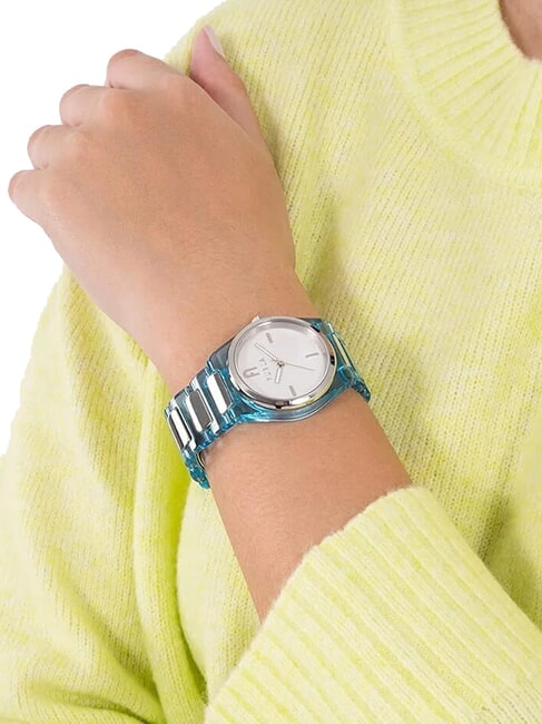 TEMPO MINI Reloj de moda blanco/azul - Relojes