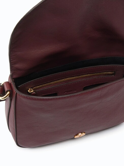 LOVE SATCHEL Minibolso de hombro Borgo&ntilde;a-oro antiguo - Bolsos Mujer