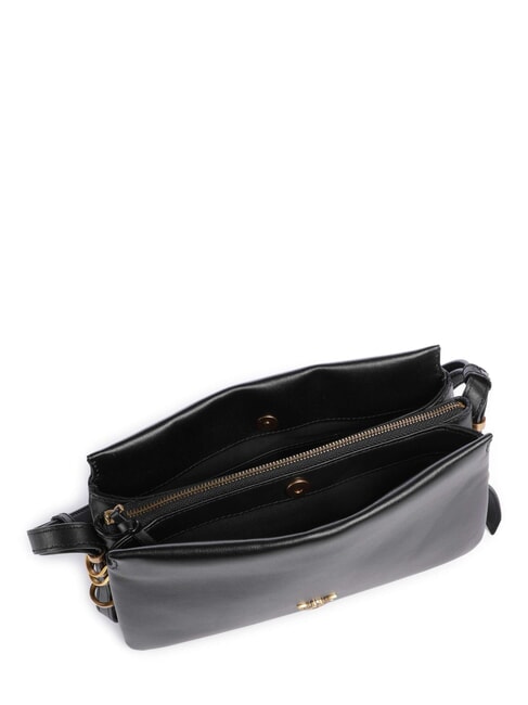 LOVE ONE MINI Minibolso de hombro negro-oro antiguo - Bolsos Mujer