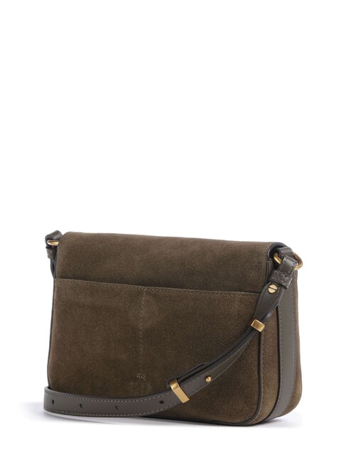 LOVE SATCHEL Minibolso de hombro, de piel. verde oliva oscuro-oro antiguo - Bolsos Mujer