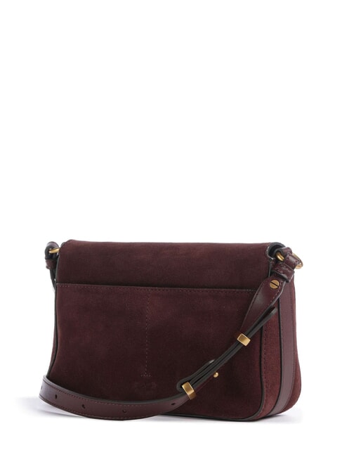 LOVE SATCHEL Minibolso de hombro, de piel. Borgo&ntilde;a-oro antiguo - Bolsos Mujer