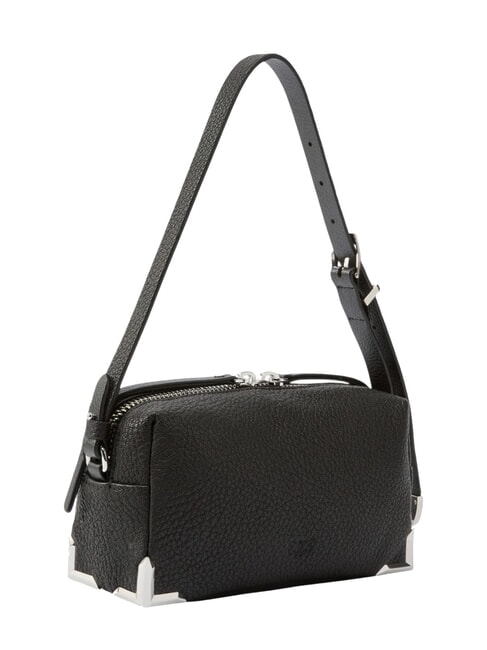 TRITTICO Bolso de hombro limusina negra-n&iacute;quel brillante - Bolsos Mujer