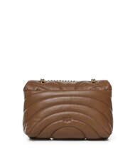 PINKO LOVE PUFF MINI Mini bolso bandolera en napa co&ntilde;ac marr&oacute;n-oro antiguo - Bolsos Mujer - 3