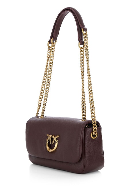 CLICK SOFT Minibolso de hombro / bolso cruzado marr&oacute;n oscuro-oro antiguo - Bolsos Mujer
