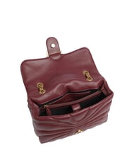 PINKO LOVE PUFF CLASSIC Bolso bandolera en piel de napa Grosella intensa-oro antiguo - Bolsos Mujer - 4