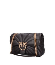 PINKO LOVE PUFF CLASSIC Bolso bandolera en piel de napa marr&oacute;n marrasca-oro antiguo - Bolsos Mujer - 2