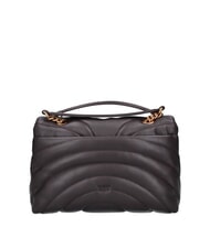 PINKO LOVE PUFF CLASSIC Bolso bandolera en piel de napa marr&oacute;n marrasca-oro antiguo - Bolsos Mujer - 3