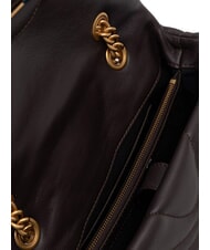 PINKO LOVE PUFF CLASSIC Bolso bandolera en piel de napa marr&oacute;n marrasca-oro antiguo - Bolsos Mujer - 4