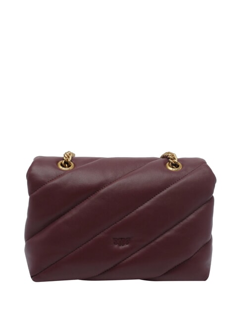 MINI LOVE BAG Bolsa de napa Grosella intensa-oro antiguo - Bolsos Mujer