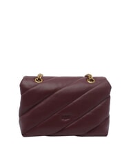 PINKO MINI LOVE BAG Bolsa de napa Grosella intensa-oro antiguo - Bolsos Mujer - 3