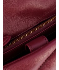 PINKO MINI LOVE BAG Bolsa de napa Grosella intensa-oro antiguo - Bolsos Mujer - 4