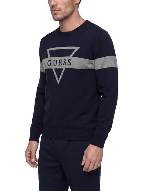 MARK LOGO JACQUARD Camiseta con logo triangular smartblue - Su&eacute;teres de los hombres