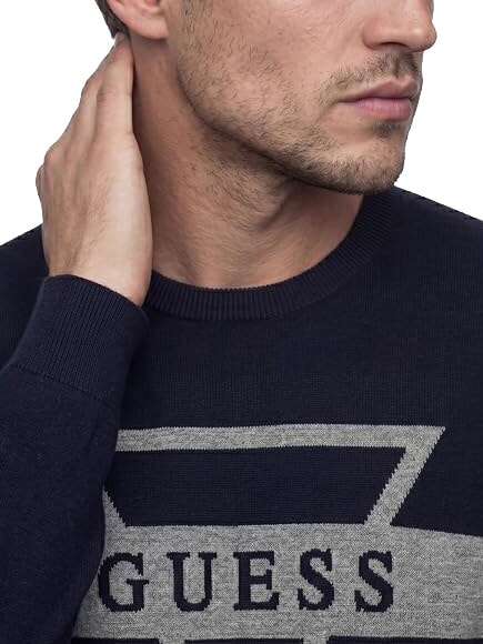 MARK LOGO JACQUARD Camiseta con logo triangular smartblue - Su&eacute;teres de los hombres