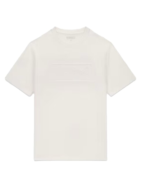 BOX LOGO EMBOSSED Camiseta con logo bordado purwhite - camiseta