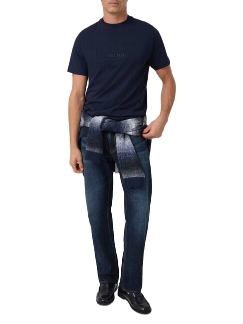 BOX LOGO EMBOSSED Camiseta con logo bordado smartblue - camiseta