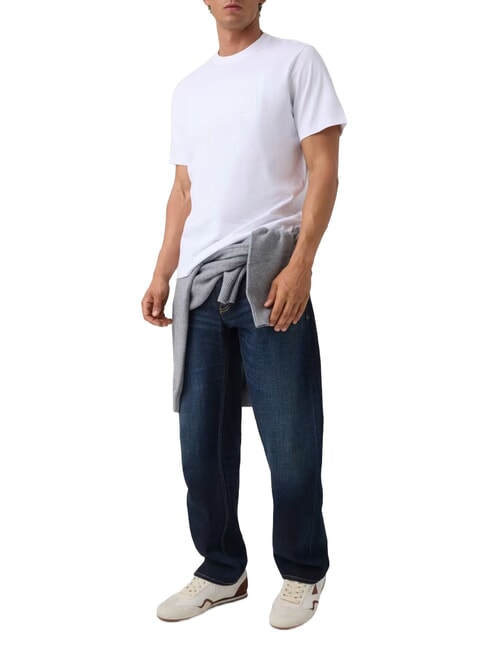 BOX LOGO EMBOSSED Camiseta con logo bordado purwhite - camiseta