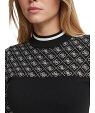GUESS MOCK NECK AUBREY 4G Su&eacute;ter ajustado piedra negra apagada co - Su&eacute;teres de mujer - 3