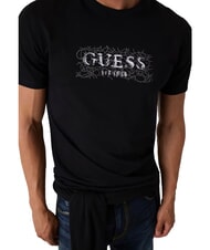 GUESS BOX LORO ROPES Camiseta con logo prendido jetbla - camiseta - 4