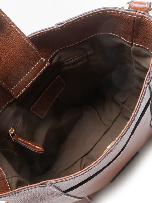 GEMMA Bolso de hombro con correa para el hombro. BROWN - Bolsos Mujer