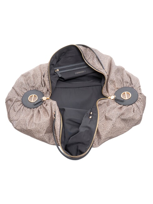 B-ACCADEMY Bolso maxi con correa para el hombro OP / NATURAL / NEGRO - Bolsos Mujer