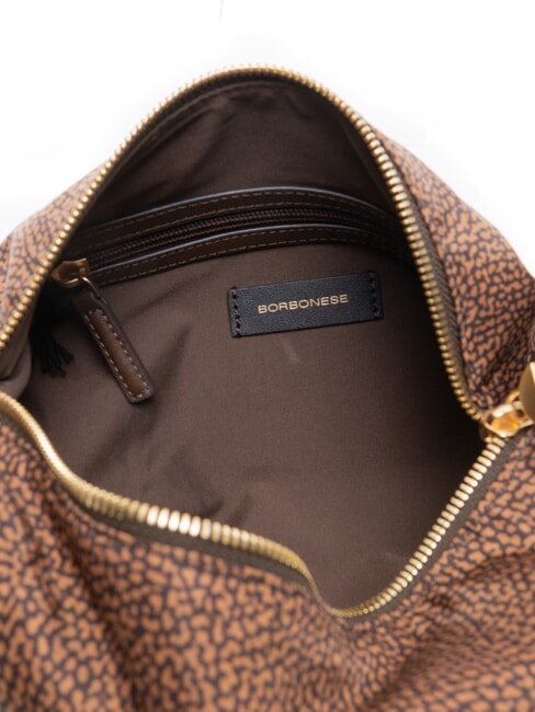 PRIVE Bolso de hombro con correa para el hombro. casta&ntilde;a - Bolsos Mujer