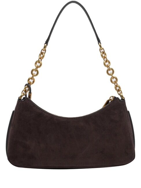 NOLITA Bolso de hombro de piel chocolate - Bolsos Mujer