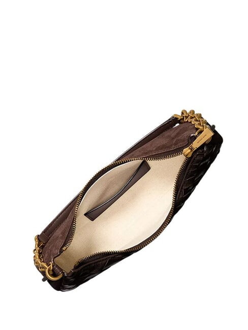 NOLITA Bolso de hombro de piel chocolate - Bolsos Mujer